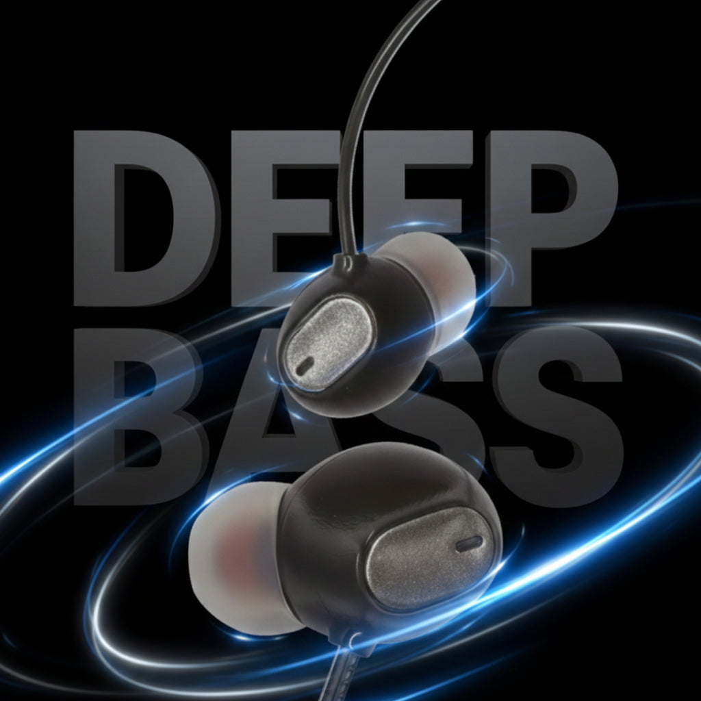 ANF-94 Business Wired Earphones - Drum Sound Deep Bass with Mic 3.5mm